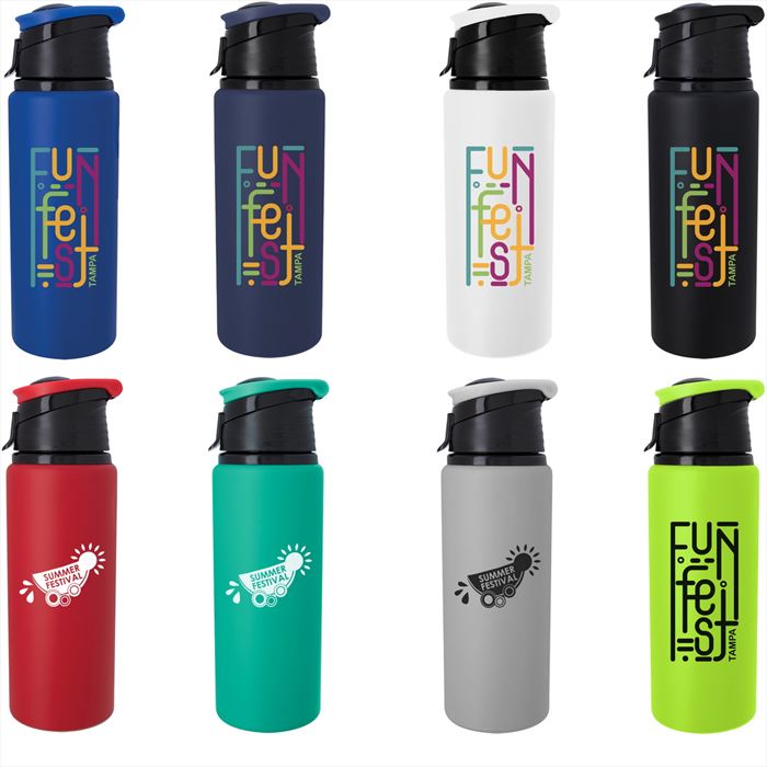 DH5663 24 Oz. Velvet Touch Aluminum Bottle With Custom Imprint